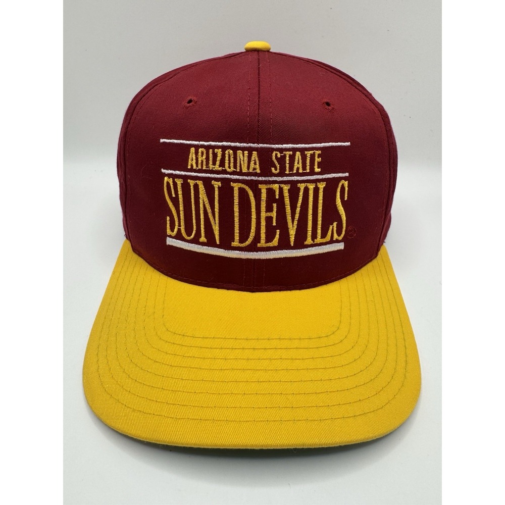VTG Arizona State Sun Devils ANNCO Snapback Hat Green Underbrim NCAA ASU